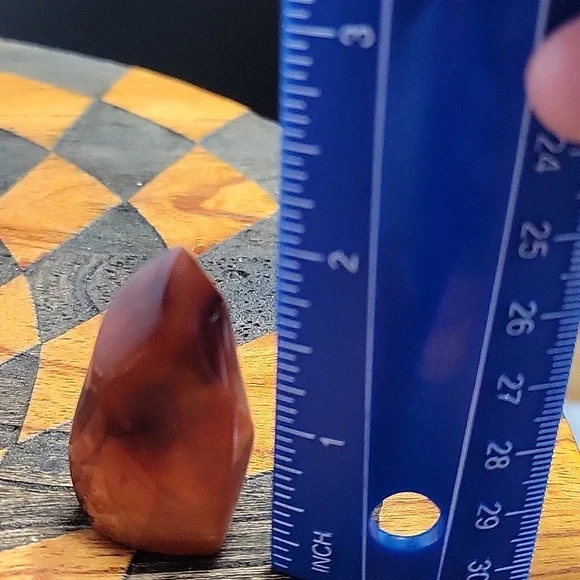 Carnelian Agate Crystal Flame - Picture 8 of 8